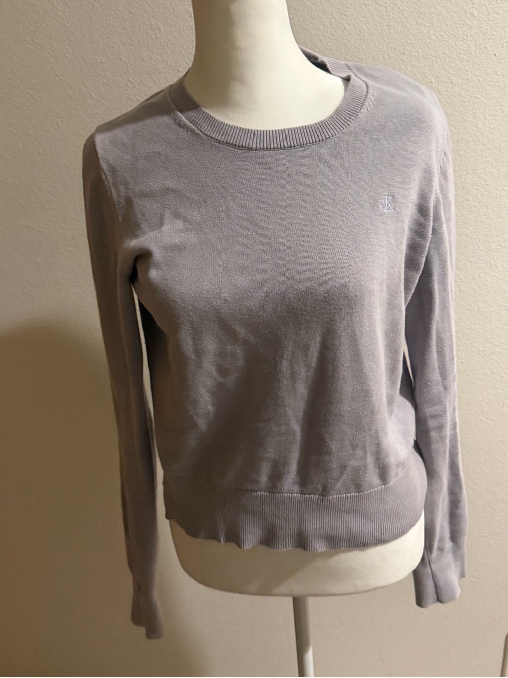 Calvin Klein Light Lavender Crewneck Sweater